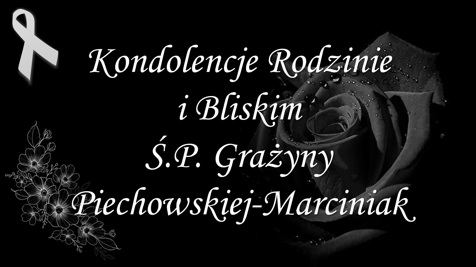 Featured image for “Zmarła nasza Koleżanka Ś.P. Grażyna Piechowska-Marciniak [*] – 9.02.2026”